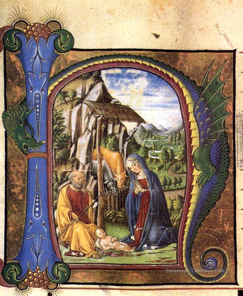 Nativité 1460 Sienese Francesco di Giorgio Peintures à l'huile